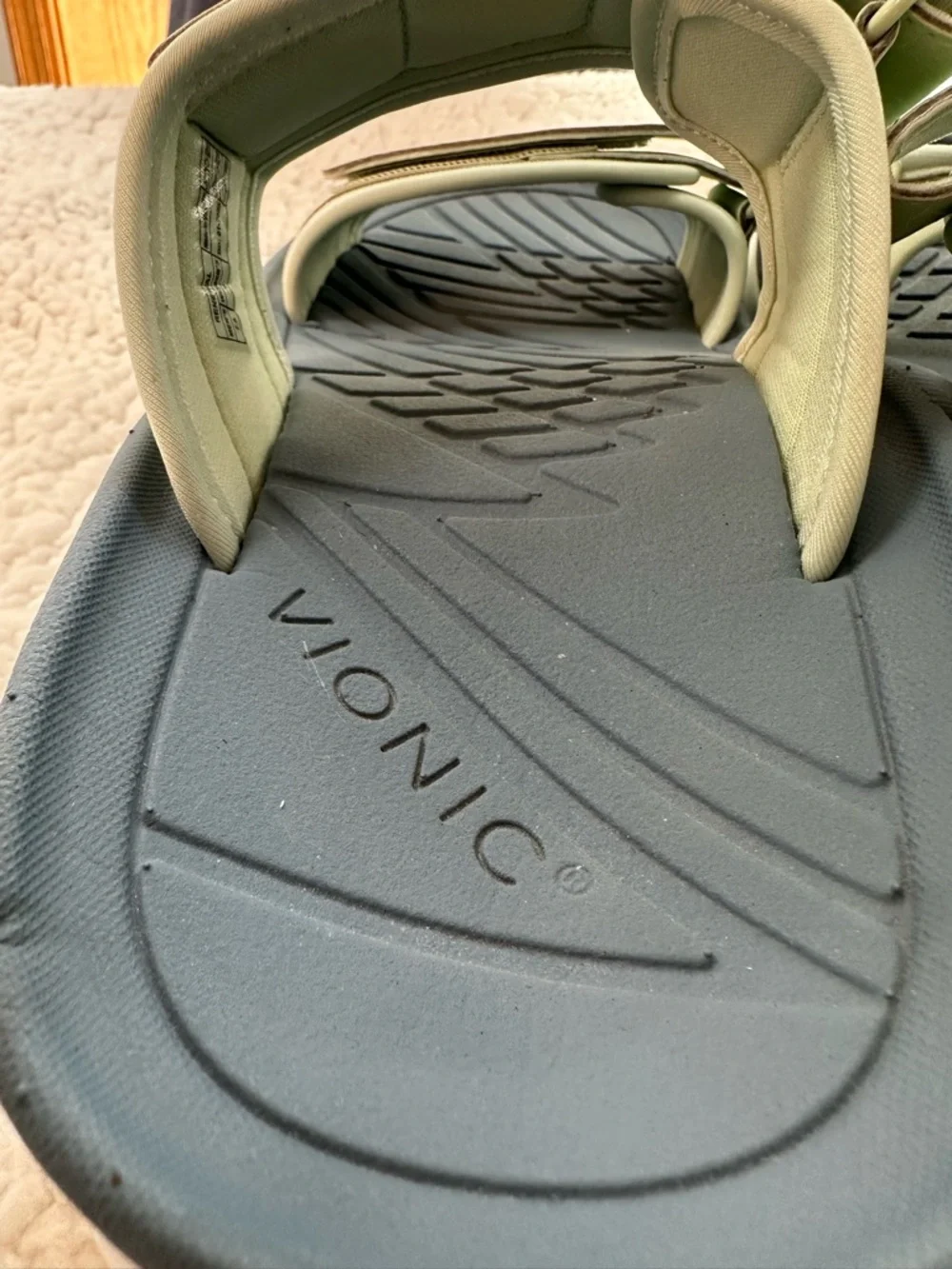 Unisex Vionic Renewal Recovery Slide Sandal Blue and Green Dual Strap size 9